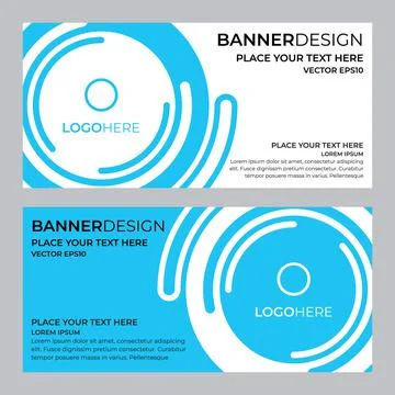 Set of Abstract Banner Design Web Template Illustrazione stock