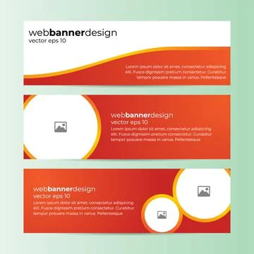 Set of Abstract Banner Design Web Template イラスト素材