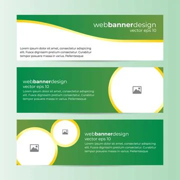Set of Abstract Banner Design Web Template イラスト素材