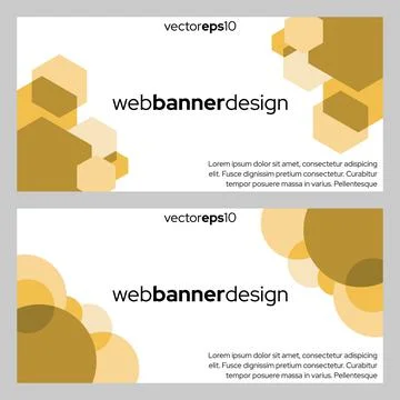 Set of Abstract Banner Design Web Template Illustrazione stock
