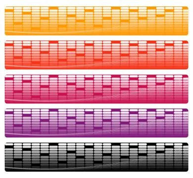 Set of abstract banners Stock Illustration