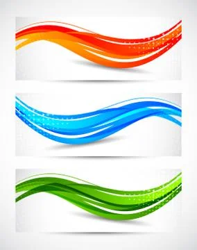 Set of abstract banners Stock Illustration