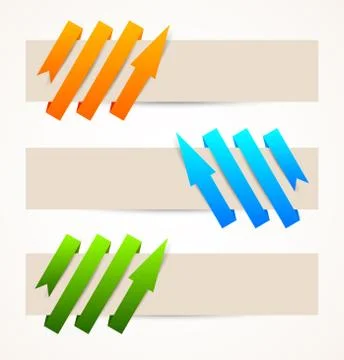 Set of abstract banners Stock Illustration