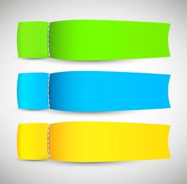 Set of abstract banners Stock Illustration