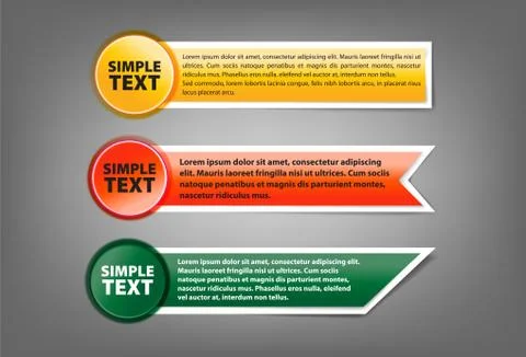 Set of abstract banners Illustrazione stock