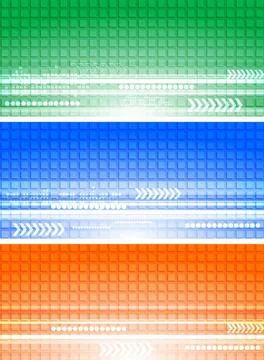 Set of abstract banners with square texture (eps 10) Set of abstract banne... Stock Photos