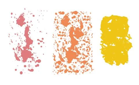 Set of abstract blots and splatters vector illustration 스톡 일러스트