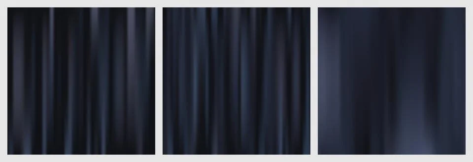 Set of abstract blue gradient background. Blurry vertical lines and stripes on Stock Illustration
