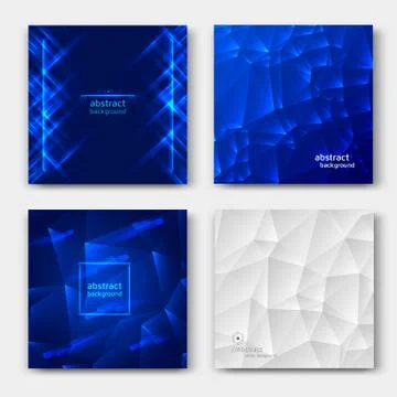 Set of abstract cards Stock Illustration
