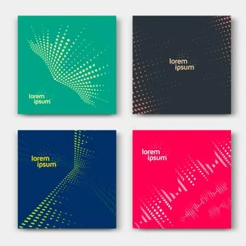 Set of abstract cards Stock Illustration