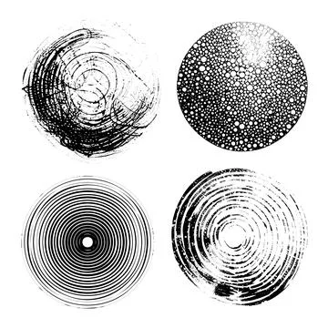 Set abstract circle elements. Rounds for graphic web design, Template for print Stock Illustration