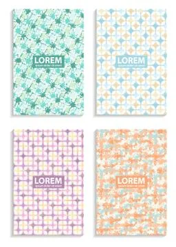 Set of Abstract color background Stock Illustration