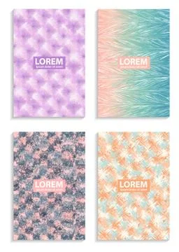 Set of Abstract color background Stock Illustration