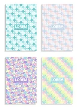 Set of Abstract color background Stock Illustration