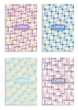 Set of Abstract color background Stock Illustration