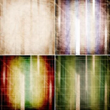 Set of abstract color backgrounds Illustrazione stock