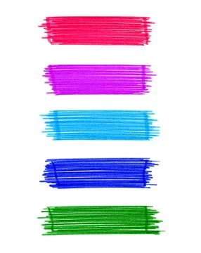 Set of abstract color elements Stockillustratie