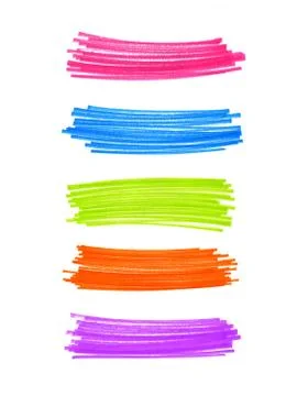 Set of abstract color elements Stock Illustration