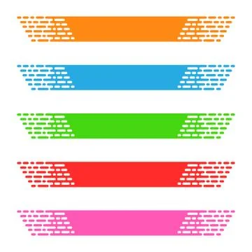 Set of abstract colored banners. Vector illustration Stock Illustration