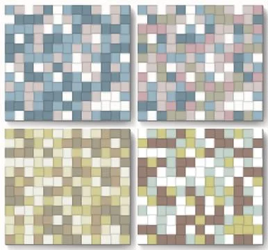 Set of abstract colorful background made of squares. Illustrazione stock