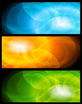 Set of abstract colorful banners. Vector design eps 10 Set of abstract col... Stock Photos