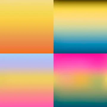 Set of abstract colorful blurred vector backgrounds. Vector. Stock Illustration