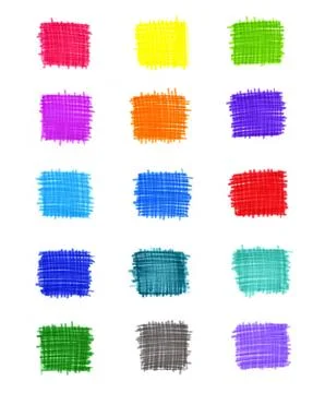 Set of abstract colorful elements Stock Illustration