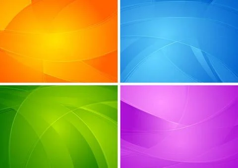 Set of abstract colourfu backgrounds. Vector design eps 10 Set of abstract... Stock Photos