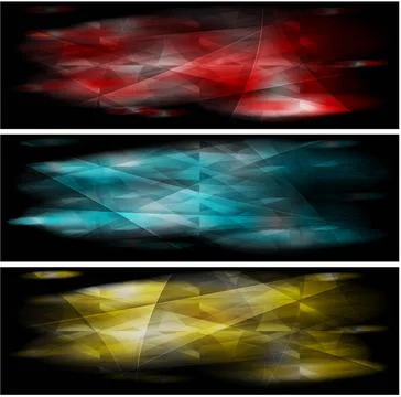 Set of abstract colourful banners. Vector eps 10 Set of abstract colourful... Stock Photos