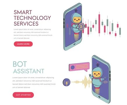 Set of abstract concept vector illustrations of the cryptocurrency market. Cr Stock Illustration