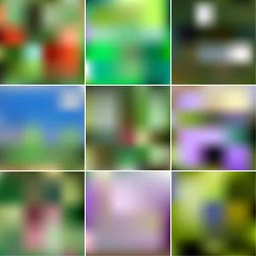 Set of Abstract Creative concept vector multicolored blurred background. For  イラスト素材