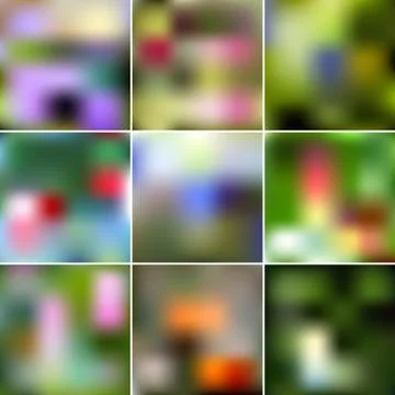 Set of Abstract Creative concept vector multicolored blurred background. For  스톡 일러스트