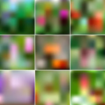 Set of Abstract Creative concept vector multicolored blurred background. For  스톡 일러스트