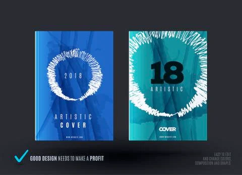 Set of abstract design of business vector brochure Stock Illustration