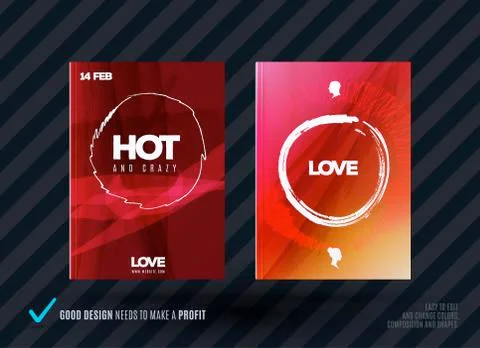 Set of abstract design of business vector brochure Stock Illustration