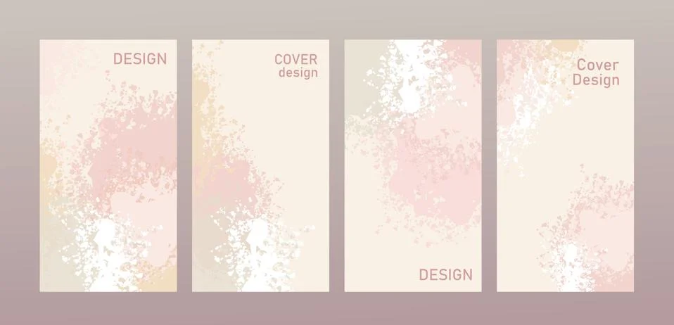 Set of abstract design covers Illustrazione stock