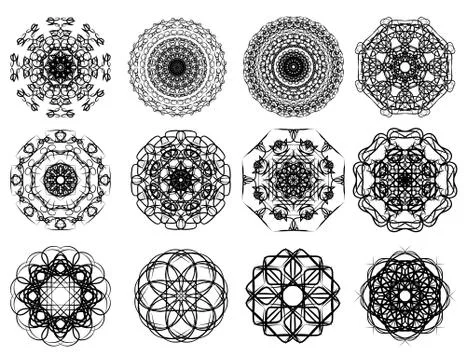 Set of abstract design element Stock Illustration