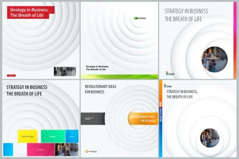 Set. Abstract design of light colourful vector elements for modern background Illustrazione stock