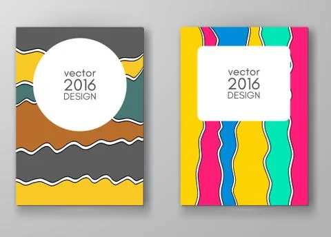 Set of abstract design templates. Stock Illustration