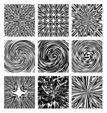 Set abstract designs Illustrazione stock