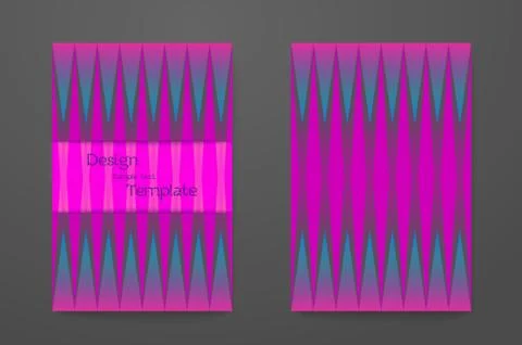 Set of abstract elegant pattern for booklet layout Stock Illustration