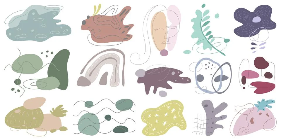 Set Abstract elements (b) Illustrazione stock