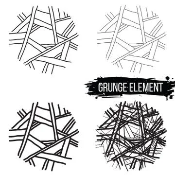 Set of  abstract elements. Stock Illustration