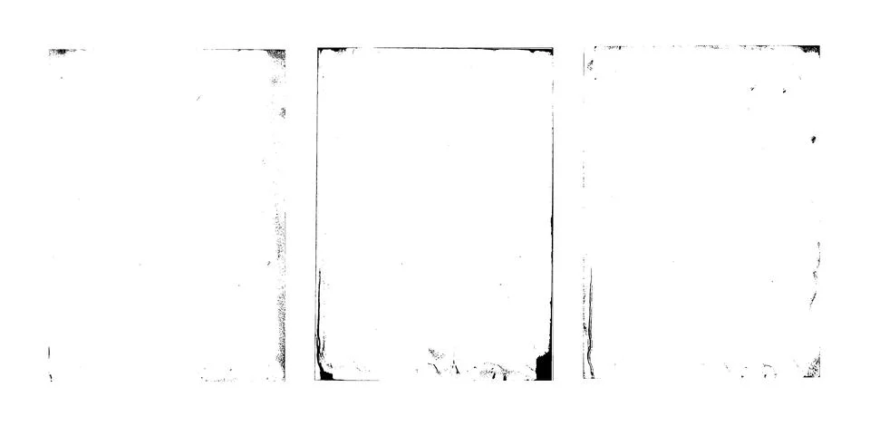 Set of abstract frame backgrounds. Worn textures of paper with stained corners Stock-Illustration