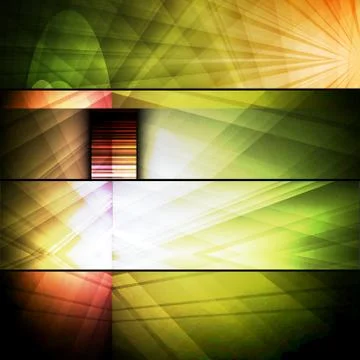 Set of abstract frames Stock Illustration