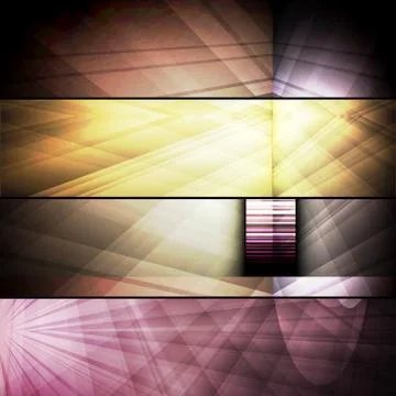 Set of abstract frames Illustrazione stock