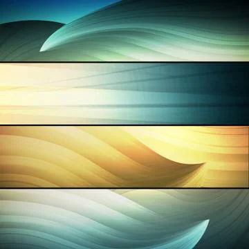 Set of abstract frames Stock Illustration