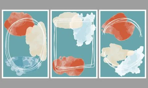 Set of abstract frames イラスト素材
