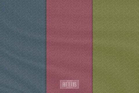 Set of abstract geometric overlapping circle pattern. Stock Illustration