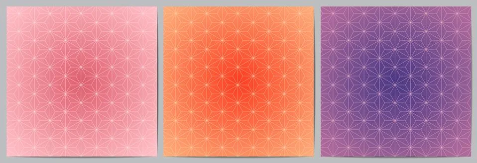 Set of abstract geometric pattern with triangles shape elegant background Stockillustratie